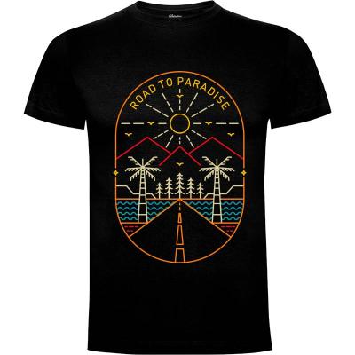 Camiseta Road to Paradise - Camisetas Vektorkita
