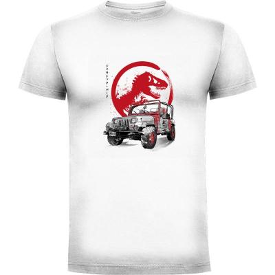 Camiseta Jeep Wrangler YJ Sahara sumi e - Camisetas Originales