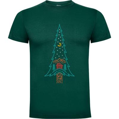 Camiseta Overnight in The Pine Forest - Camisetas Vektorkita