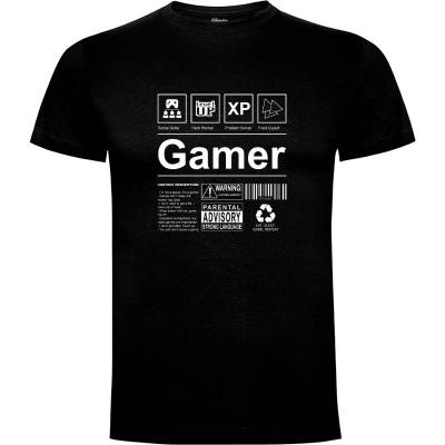 Camiseta Gamer Label - Camisetas The Retro Division