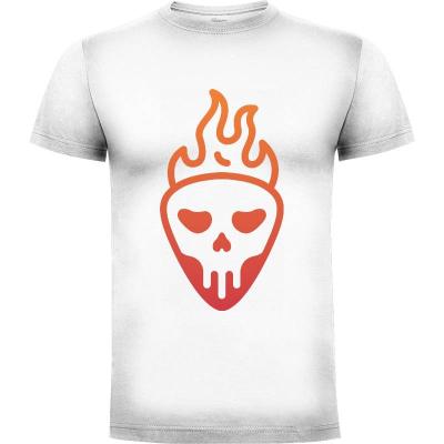 Camiseta Death Fire Skull 3 - Camisetas Halloween