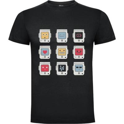 Camiseta Robotic emojis - Camisetas Paula García