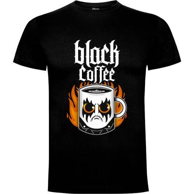 Camiseta Black coffee - Camisetas Graciosas