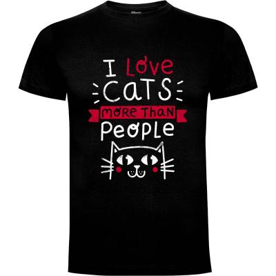 Camiseta Cat lover - Camisetas Paula García