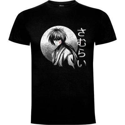 Camiseta La silueta del samurái X - Camisetas Oncemoreteez