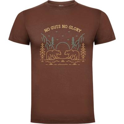 Camiseta No Guts No Glory Wild Bear - Camisetas Vektorkita