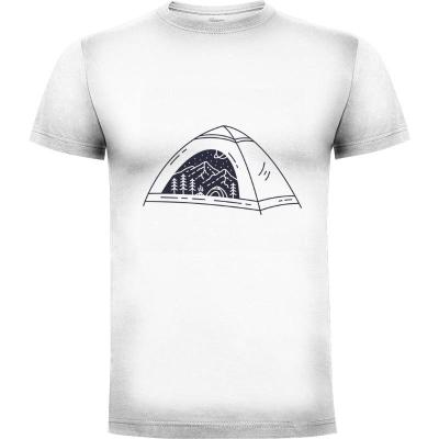 Camiseta Nature Inside The Camping Tent - Camisetas Vektorkita