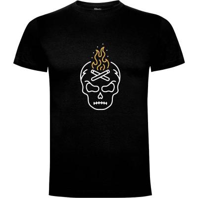 Camiseta Campfire Skull - Camisetas Halloween