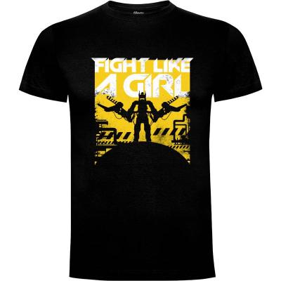 Camiseta Fight Like A Girl - Camisetas Rocketmantees