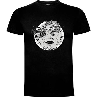 Camiseta A Bike To The Moon! - Camisetas Graciosas