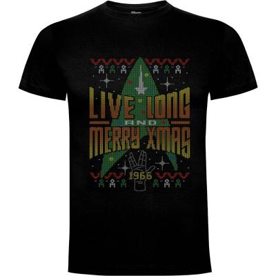 Camiseta Live Long and Merry Xmas - Camisetas Navidad
