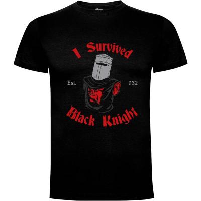 Camiseta I survived black knight - Camisetas Divertidas
