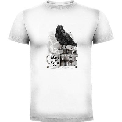 Camiseta Coffee, raven and Poe - Camisetas Originales