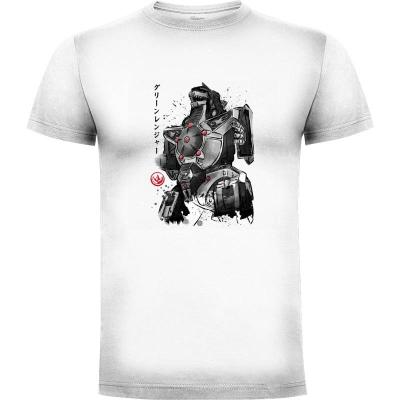 Camiseta Dragonzord sumi e - Camisetas DrMonekers