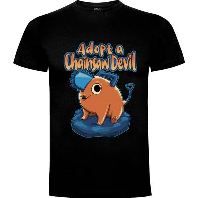Camiseta Adopt a Chainsaw Devil - Camisetas Andriu