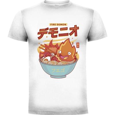 Camiseta El Ramen del Demonio de Fuego - Camisetas Logozaste