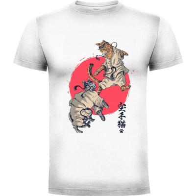 Camiseta Kat Fighters v2 - Camisetas Graciosas