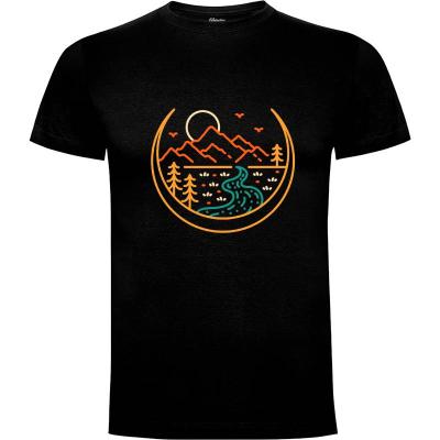 Camiseta Nature on Crescent Moon - Camisetas Vektorkita
