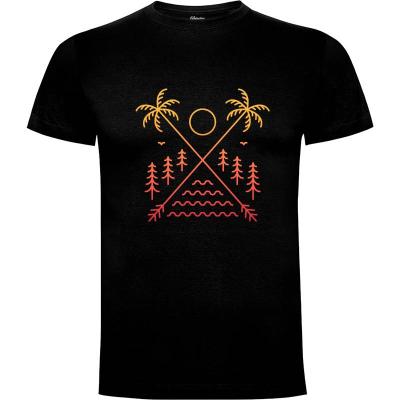 Camiseta Tropical Summer Beach Vacation 3 - Camisetas Vektorkita