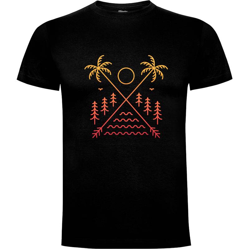 Camiseta Tropical Summer Beach Vacation 3