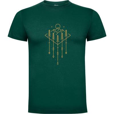 Camiseta Mountain Peak Decorative Ornament 3 - Camisetas Vektorkita