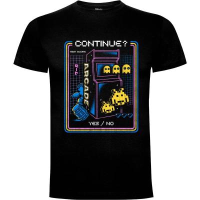 Camiseta Retro Arcade Gaming - Camisetas Logozaste
