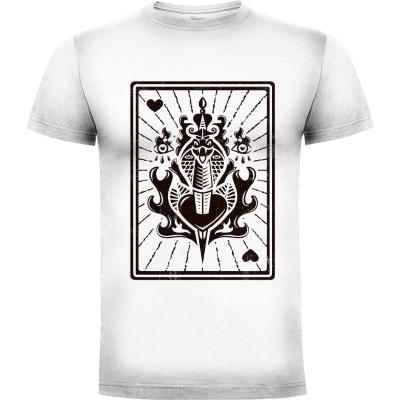 Camiseta Traditional Snake Tattoo Card - Camisetas Logozaste