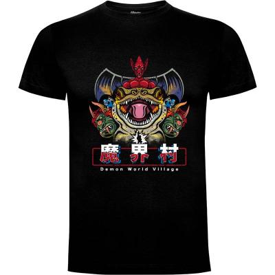 Camiseta Demon World Village - Camisetas Logozaste