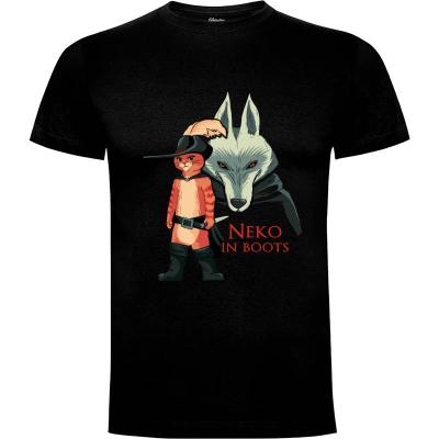 Camiseta Neko in Boots - Camisetas Mushita