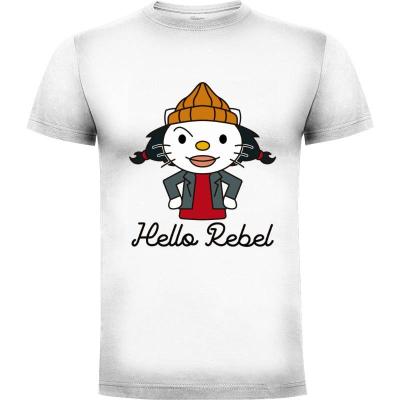Camiseta Hello Rebel - Camisetas Logozaste