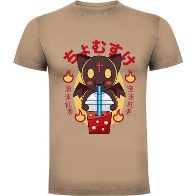 Camiseta Chomusuke Bubble Tea - Camisetas Logozaste