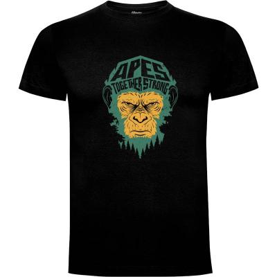 Camiseta apes together strong - Camisetas Retro