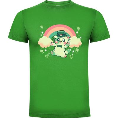 Camiseta Shamrock Kitty - Camisetas TechraNova