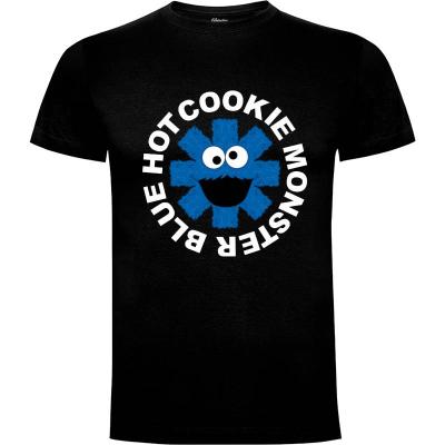 Camiseta Blue Hot Cookie Monster - Camisetas De Los 80s