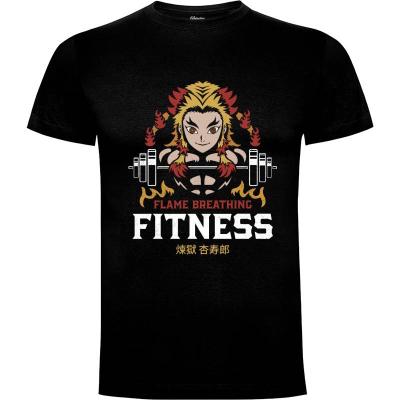 Camiseta Flame Breathing Fitness - Camisetas Anime - Manga