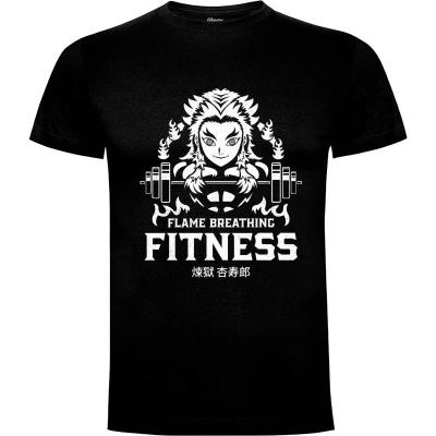 Camiseta The Flame Breathing Fitness - Camisetas Logozaste