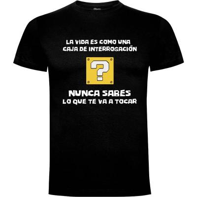 Camiseta Mario - Caja de Interrogación - Camisetas Videojuegos