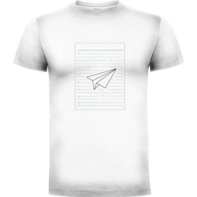 Camiseta Japanese Origami Plane on Paper - Camisetas Vektorkita
