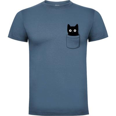 Camiseta Cat in the pocket - Camisetas Cute