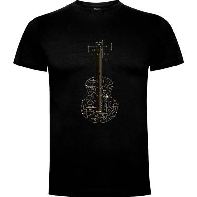 Camiseta Electrical network guitar - Camisetas Musica