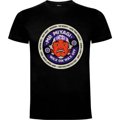 Camiseta mr miyagi wax - Camisetas De Los 80s