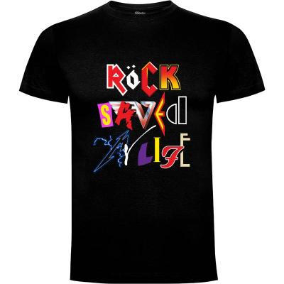 Camiseta Rock Saved My Life - Camisetas Musica