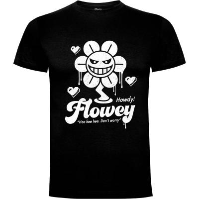 Camiseta Howdy! Flowey - Camisetas Logozaste