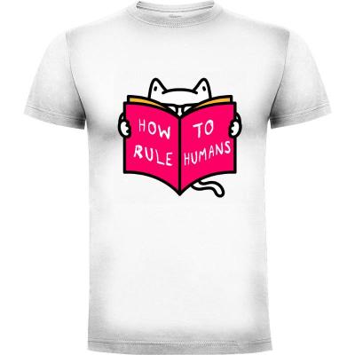 Camiseta Cat Reading a Book - Camisetas Vektorkita