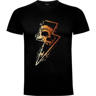 Camiseta Skull ligthning - Camisetas Rockeras