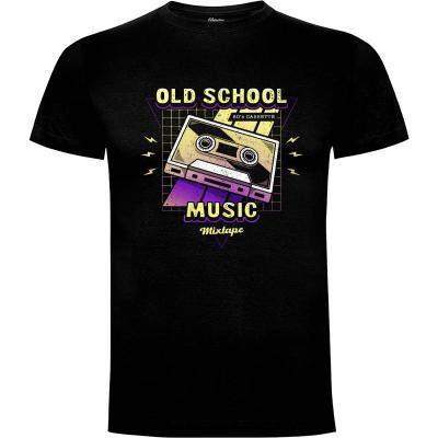 Camiseta Old School Music Mixtape - Camisetas Logozaste