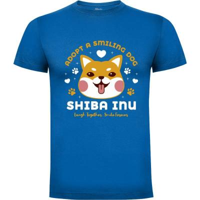 Camiseta Adopt A Smiling Shiba Inu - Camisetas Logozaste