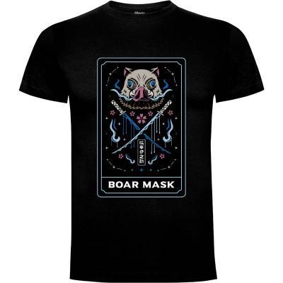 Camiseta Boar Mask Tarot Card - Camisetas Logozaste