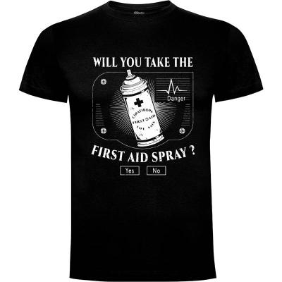 Camiseta First Aid Spray Emblem - Camisetas Logozaste