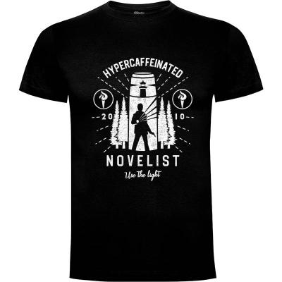 Camiseta Hypercaffeinated Novelist - Camisetas Logozaste